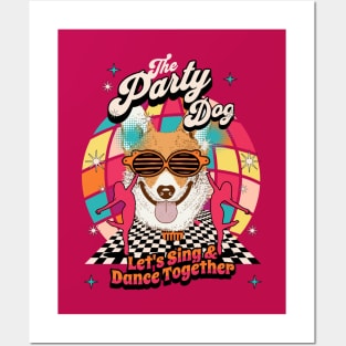 Party Dog Posters and Art